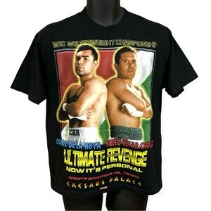 Vintage 1998 Oscar De La Hoya vs Julio Cesar Chavez Boxing Promo T-Shirt